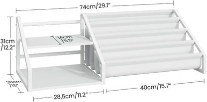 2 4-Tier TCW16WB CHOEZON Kids Bookshelf, Book Shelf for Kids Rooms, Toddler Bookshelf with Open Shelves and Sling Rack