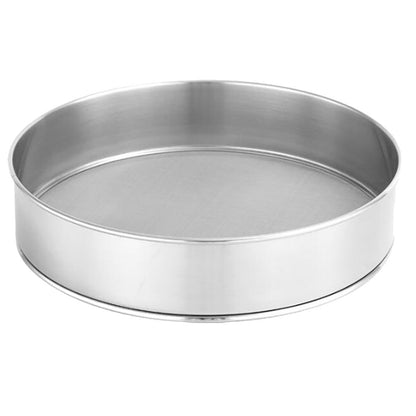 PRETYZOOM Stainless Steel Fine Mesh Flour Sifter 11.81 Inch Handheld Round Sieve Strainer for Baking Cake Bread Pastry Sugar Kitchen Tool