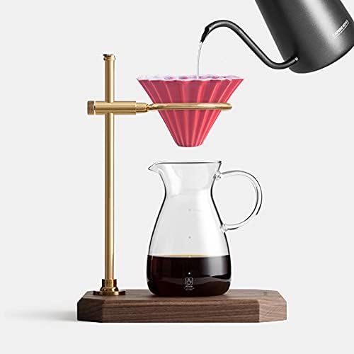 Origami Filter Cup, Ceramic Pour Over Coffee Maker, Easy Manual Brew Maker for Home, Cafe, Camping, Coffee Gifts (Black)
