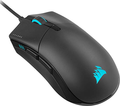 Corsair Sabre RGB PRO Champion Series FPS/MOBA Gaming Mouse - Ergonomic Shape for Esports and Competitive Play - Ultra-Lightweight 74g - Flexible Paracord Cable