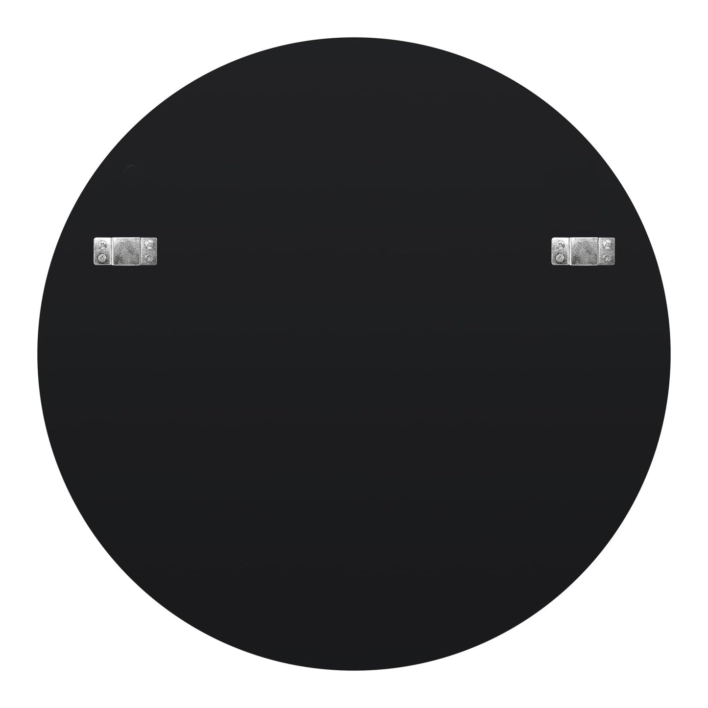 Artloge Round Wall Mirror Decorative Sunburst Silver-Brown Crystal Edge 32 inch