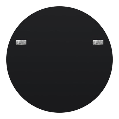 Artloge Round Wall Mirror Decorative Sunburst Silver-Brown Crystal Edge 32 inch