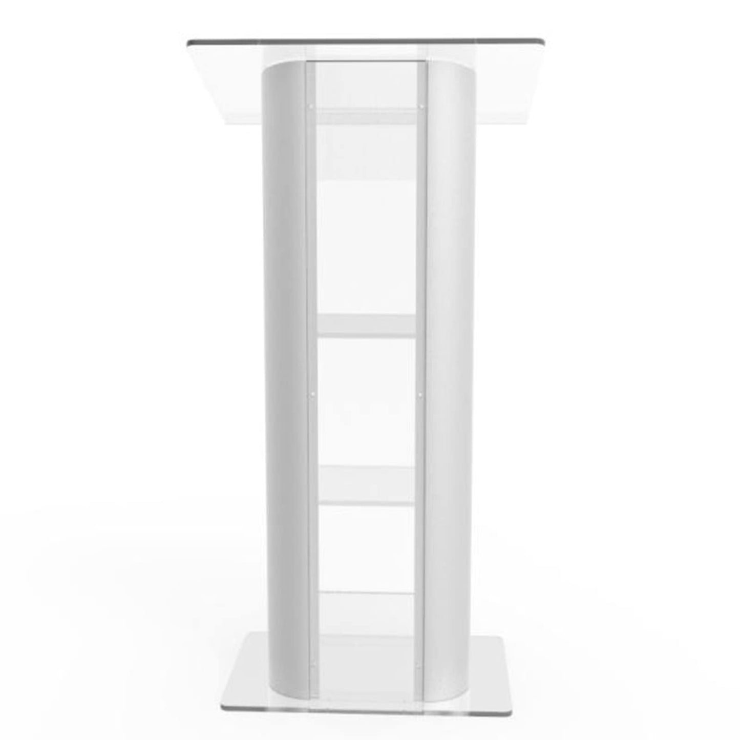 LaseVe Podium Large Acrylic Podium, Hotel Reception Desk, Wedding Church Podium, Transparent, Suitable for Reception Hostess Desk for Church School Stage Events
