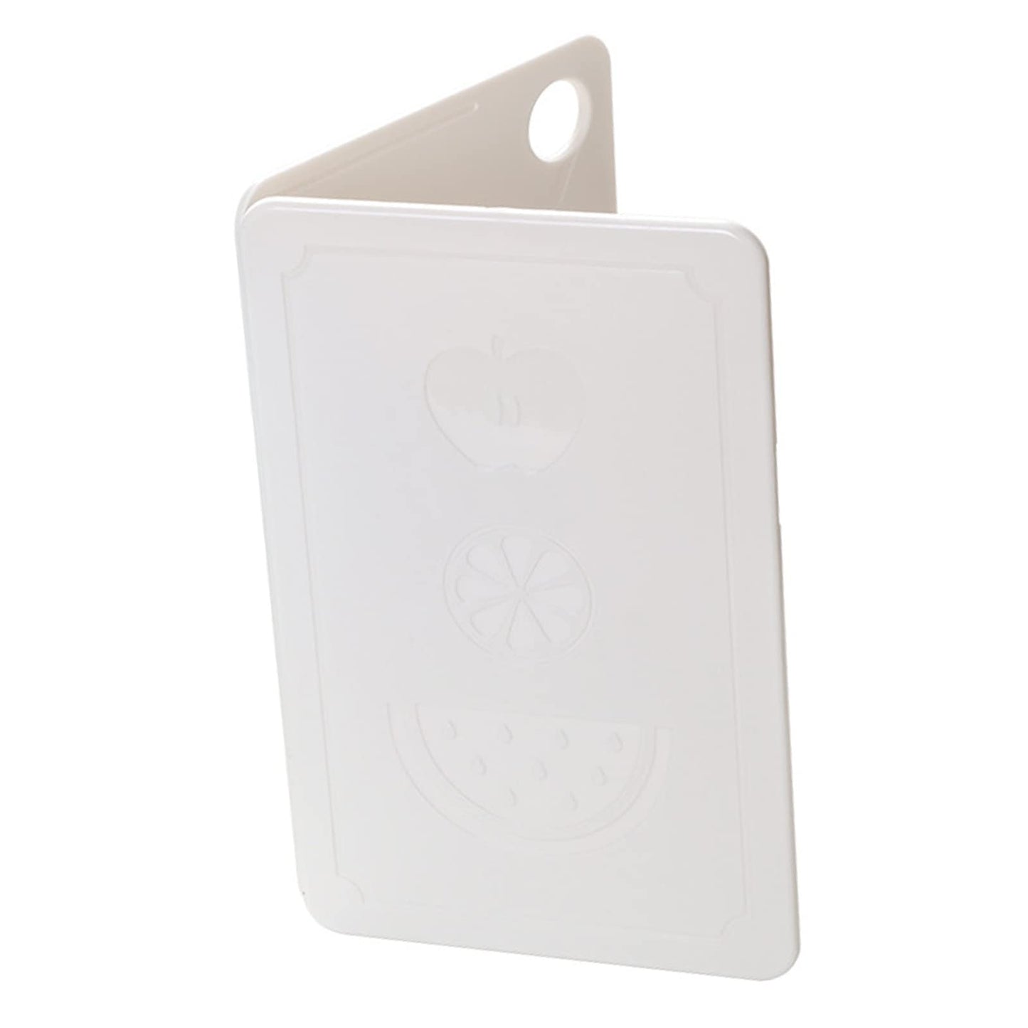 Foldable Camping Cutting Board Portable Plastic Chopping Board with Supplementary Food Board for Outdoor Picnic Camping Kitchen Use (Nordic Rice White 20x12.5x0.8cm)