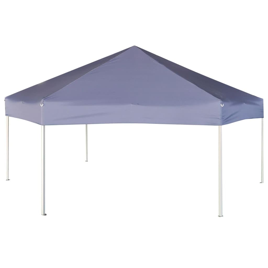 Xhnifbn Hexagonal 6-Sided Dark Blue Pop-Up Gazebo 11.8x10.2 ft, Steel Frame Screen Canopy with Sidewalls for Backyard, Camping, Party & Patio Shade Shelter