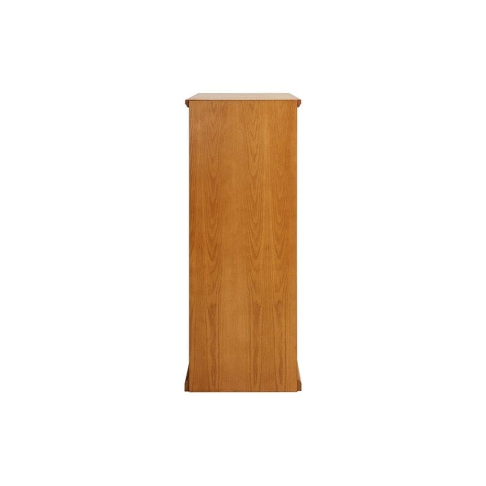 BOWERY HILL Transitional 24.5" D Wood Filing Cabinet with Legal-Sized 4 File Drawers, Lockable Top Drawer, for Small Office or Home Office in Natural Finish