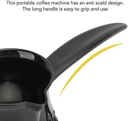 Electric Coffee Pot, 600ml ABS+Stainless Steel Maker, Anti-Scald Even Heating with Removable Handle