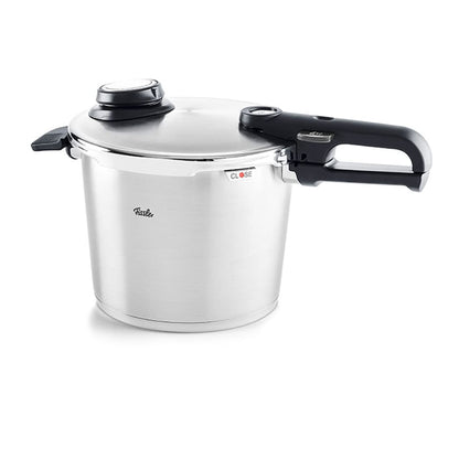 Fissler Vitavit Premium Pressure Cooker with Steamer Insert, 6.3 Quart