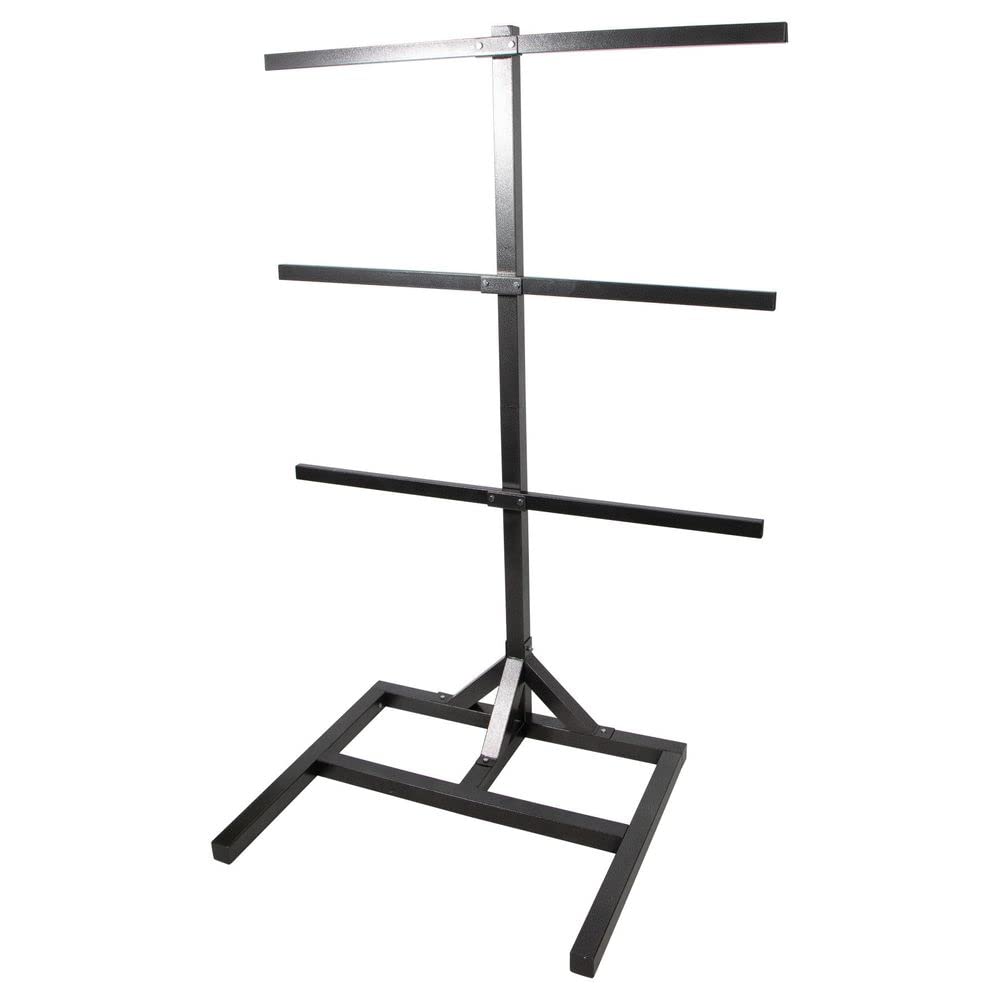 EASY-UP Pro Interchangeable Saddle & Tack Stand | Customizable Storage System | Heavy Duty Free Standing Rack | Can Hold Multiple Saddle & Pad Racks | Gray Armor Rust Resistant Finish