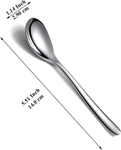 Kyraton Teaspoons Set of 24, Stainless Steel Coffee Spoons for Home, Restaurant, Hotel, Parties, Dishwasher Safe