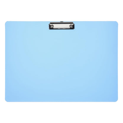 PATIKIL 17 x 12.6 Inch Clipboard Landscape, A3 PP Plastic Office Clipboards Low Profile Clip for Office Drawing Sketching, Blue