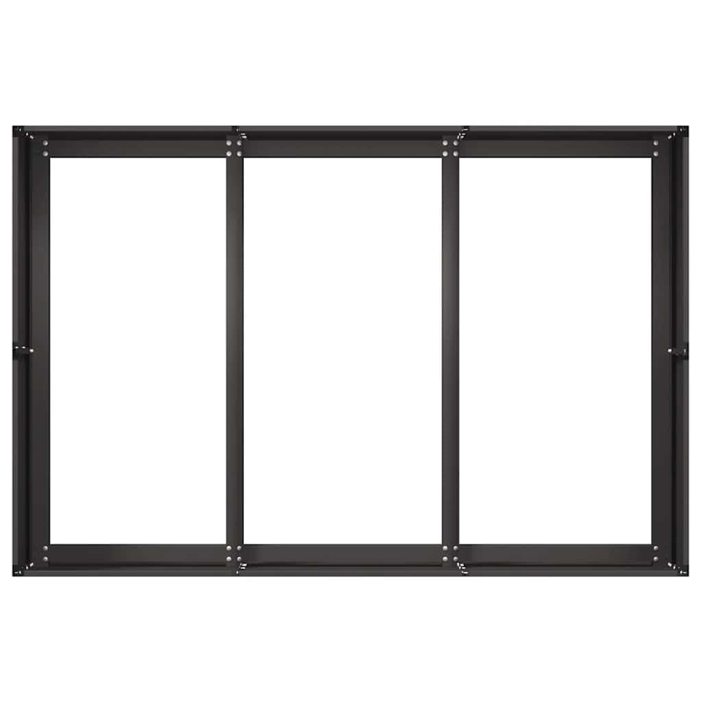 Foknhdi Large Rectangular Outdoor Metal Planter 31.5 x 47.2 x 15.7 in Matte Black for Patio Garden Balcony Durable Modern Raised Box Fits Flowers & Shrubs