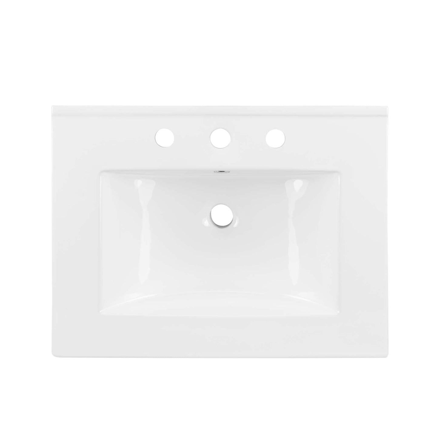 Modway Render 62 Inch Mid-Century Modern Floating Bathroom Vanity with Double Sink in Walnut White – Wall-Mount Vanity with Storage Cabinet and Dual Ceramic Sinks