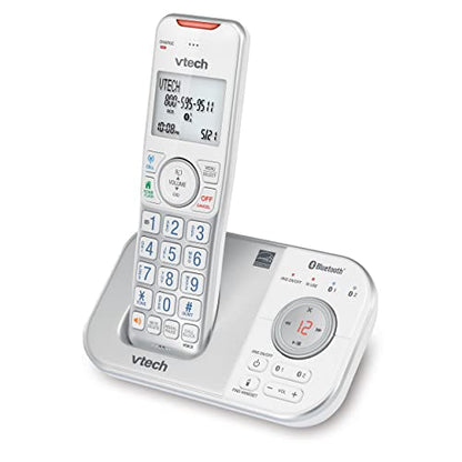 VTech VS112-4 Bluetooth 4 Handset Cordless Phone for Home with Answering Machine, Call Blocking, Caller ID, Intercom and Connect to Cell