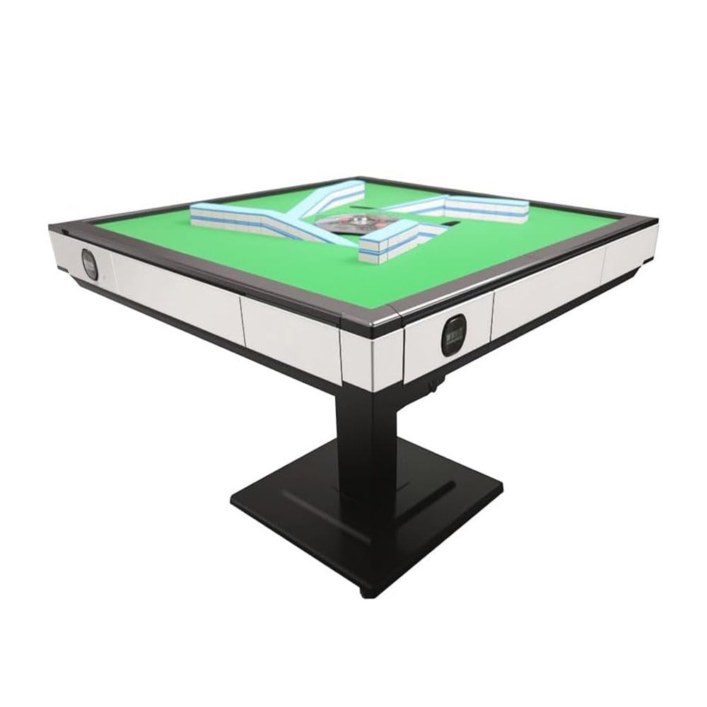 HUANGZHE 2026 Automatic Mahjong Table for Americans/Chinese/Taiwanese/Filipino,Rules - Ultra-Thin Foldable Mahjong Table shuffler Choice of 100,000+ Households, 42mm Tiles Set