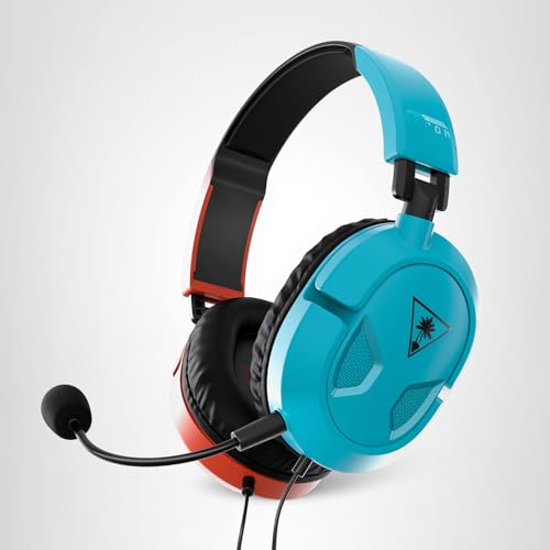 Turtle Beach Recon 50 Xbox Gaming Headset - Xbox Series X, Xbox Series S, Xbox One, PS5, PS4, PlayStation, Mobile & PC with 3.5mm - Removable Mic, 40mm Speaker, Red and Blue
