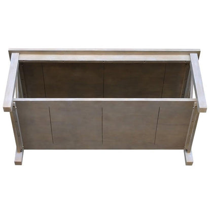 International Concepts Hampton Coffee Table, Washed Gray Taupe
