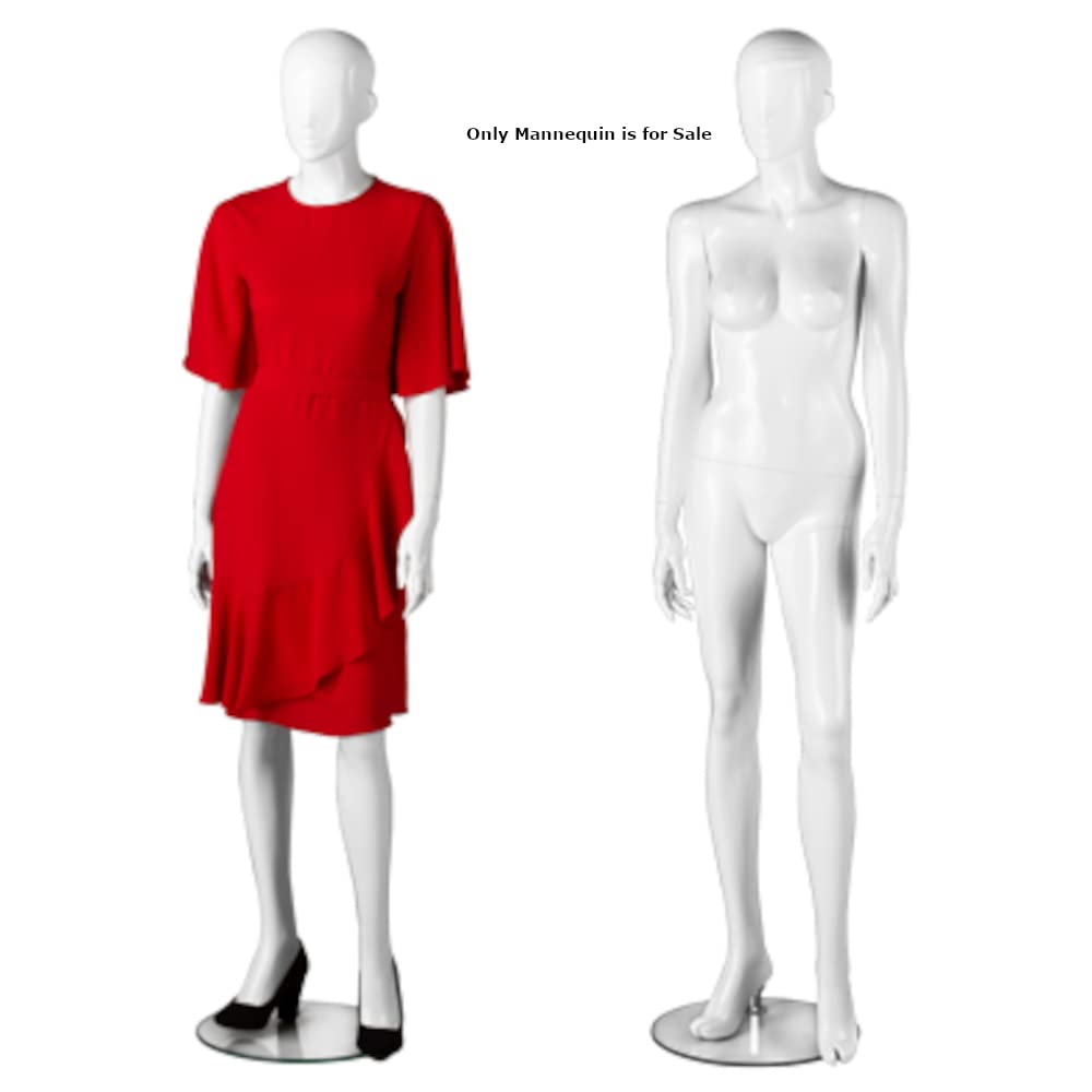 Full Body Mannequin in Premium Fiberglass Glossy White