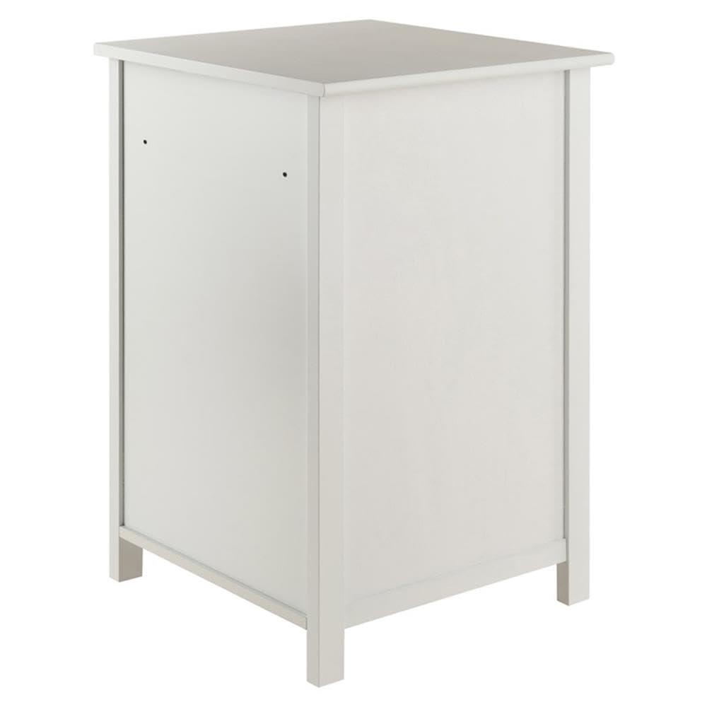 Pemberly Row 3-Drawer Transitional Wooden File Cabinet, Composite Wood, White Finish, 30.7" H x 20.8" W x 20.2" D, Storage for Legal and Letter Files, Home or Office Use