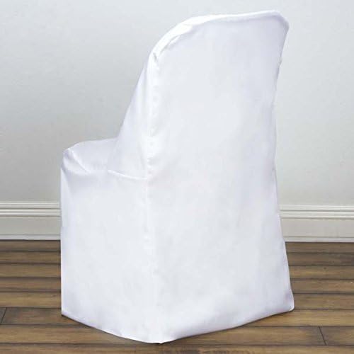 Cover-Flat-Pack 5 TABLECLOTHSFACTORY White Folding Chair