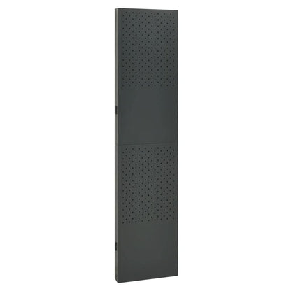 Outdoor/Indoor Room Divider, Room Screen Divider Wall Protection Privacy Furniture Indoor Bedroom, 4-Panel Room Divider Anthracite 63"x70.9" Steel
