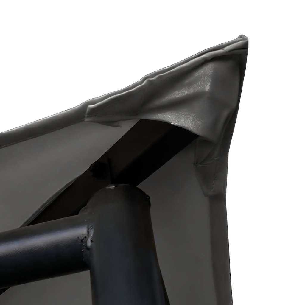 Xhnifbn Anthracite Steel Large Foldable Gazebo 13.1x13.1x9.8 ft Outdoor Canopy for Backyard Patio Pergola Style Shelter for Parties Weddings Camping Gatherings
