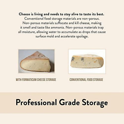 45-Pack 6.25 11 Formaticum - Cheese Storage Bags - x Wax Paper Bags to Keep Cheese or Charcuterie Fresh - Professional