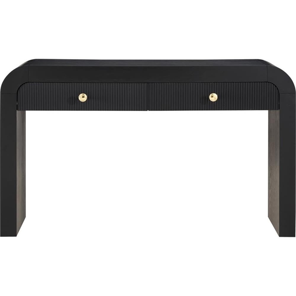 Meridian Furniture 888Black-S Artisto Collection Modern | Contemporary Rectangular Console Table, Black, 54" W x 15" D x 31.5" H