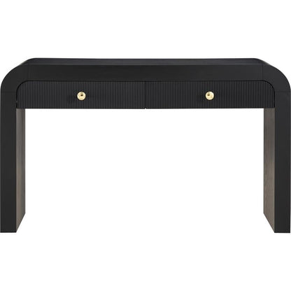 Meridian Furniture 888Black-S Artisto Collection Modern | Contemporary Rectangular Console Table, Black, 54" W x 15" D x 31.5" H