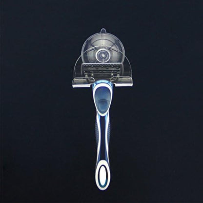 Suction Razor Holder, AOCOKCO Thick Suction Cup Hook, Transparent Reusable Hook, Set of 5 Heavy Duty Razor Holders