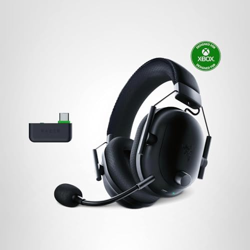 Razer BlackShark V2 Pro Wireless Xbox Gaming Headset: 50mm Drivers - Super Wideband Mic - Noise Isolating Earcups - for Xbox, PS5, Nintendo Switch 2, PC, Mac - Bluetooth, USB-C - 70hr Battery - Black