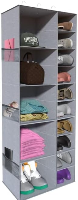 Closet 15 Closet coastal rose Hanging Shoe Storage Organizer, Sections Organizers and Storage Shelves Shoe Rack Holder