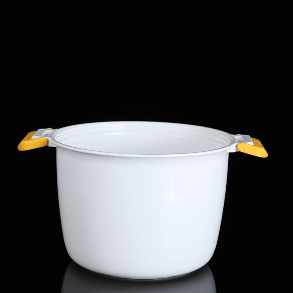 Luxshiny Mini Microwave Pressure Cooker - Portable Steamer for Cooking Soup, Rice, Stews, Oatmeal - Yellow S