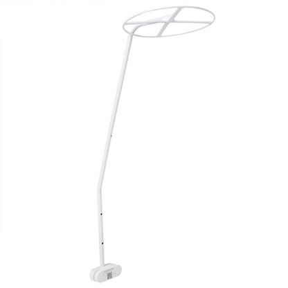 Adjustable Clip On Crib Canopy Holder, 0.9m/2.95ft Baby Net Support Rack for Crib Cot Bed, Easy Install Mosquito Net Stand for Nursery, Universal Crib Conversion Accessories (White)