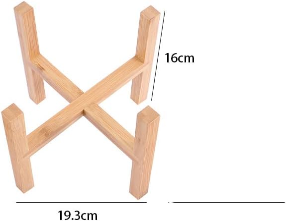 Wood Planter Pot Stand, Detachable Bonsai Pot Holder Display Shelf for Indoor Flower Pot to Protect The Floor