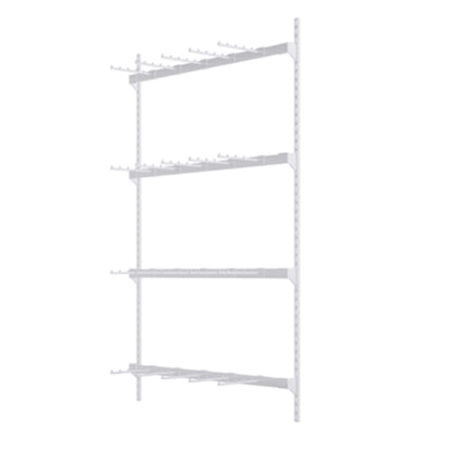 Wall-Mounted Underwear Display Stand, Metals, Lingerie Garment Rack, Retail Sock Show Shelves, Supermarkets Commercial Clothing Store Shelf, for Bras, Shorts, Hats(White,150 * 150cm)
