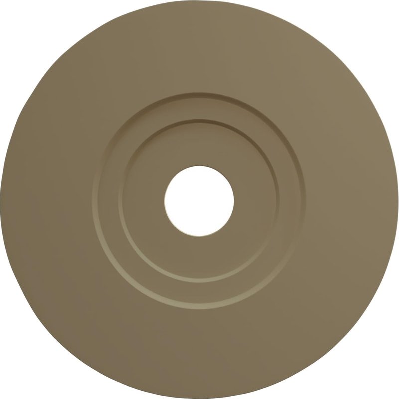 Ekena Millwork CM20PMPCF Palmetto Ceiling Medallion, Pot of Cream