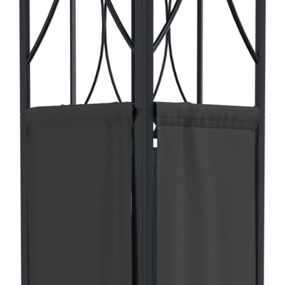 Dark Gray Steel Rectangular Gazebo, 157.5x118.1 Inch Water-Resistant Outdoor Canopy for Patio, Garden, Large Capacity for 10 People Outdoor Structures