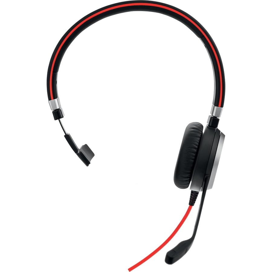 Jabra Evolve 40 UC Professional Wired Headset, Mono – Telephone Headset for Greater Productivity, Superior Sound for Calls and Music, 3.5mm Jack/USB Connection, All-Day Comfort Design, UC Optimized