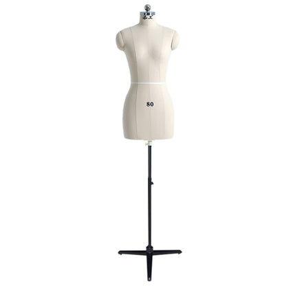 XYIANG Off White Pinnable Sewing Mannequin Dressmakers Dress Upgraded School Workshop Dressmaker Dummy Adjustable Premium Manikin,Style2-M (Style2 S)