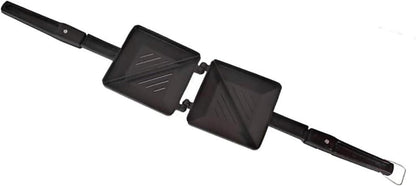 G & D Non-Stick Aluminum Gas Toaster, Duet 2-Cut Snack Maker & Panini Maker