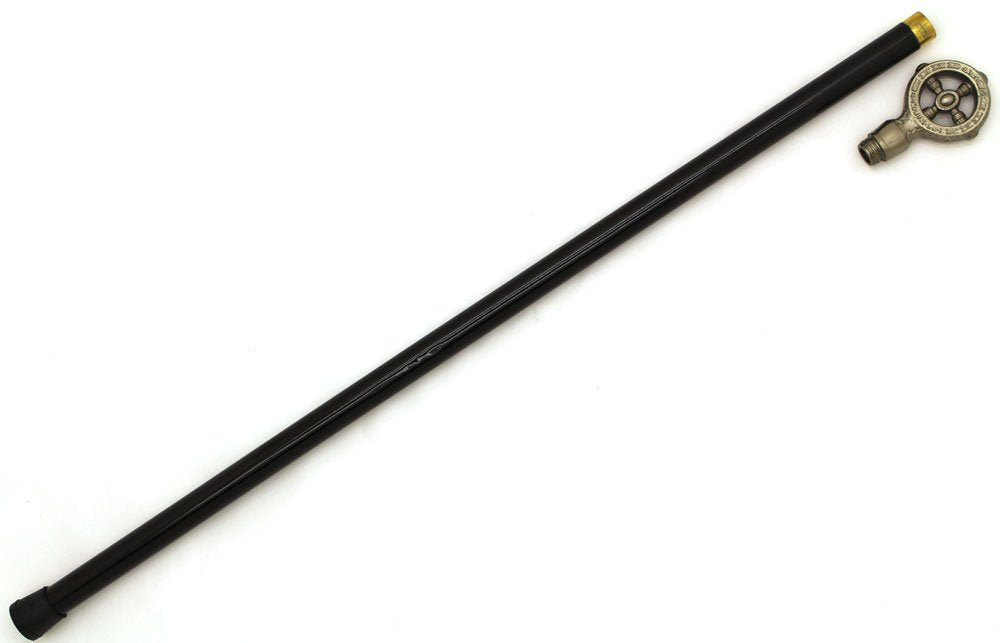Snake Eye Tactical 34.5-Inches Walking Cane Pewter Handle with Small Storage NO Blade (3069)