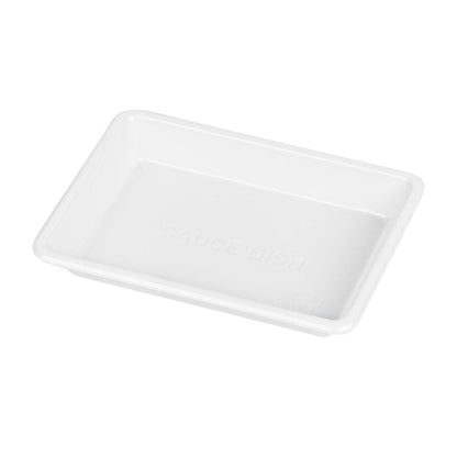 Restaurantware Plastic Condiment Cup 100 Count 1 Ounce Disposable Sauce Dish Miniature Sauce Holder Lightweight White