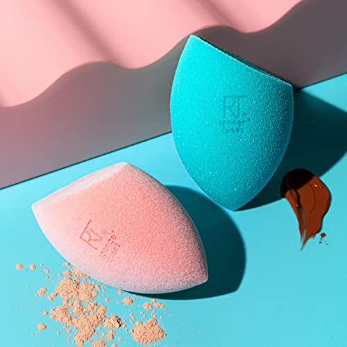 Real Techniques Miracle Airblend Sponge, Matte Makeup Blending Sponge, For Liquid, Cream, & Powder Products, Offers Medium To Full Coverage, Foundation Sponge, Latex-Free Foam, 1 Count