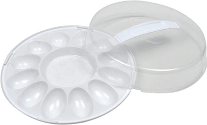 Sure Fresh Deviled Egg Carrier with Lids, 10.375x3.5 in. for Safe Transport of Deviled Eggs
