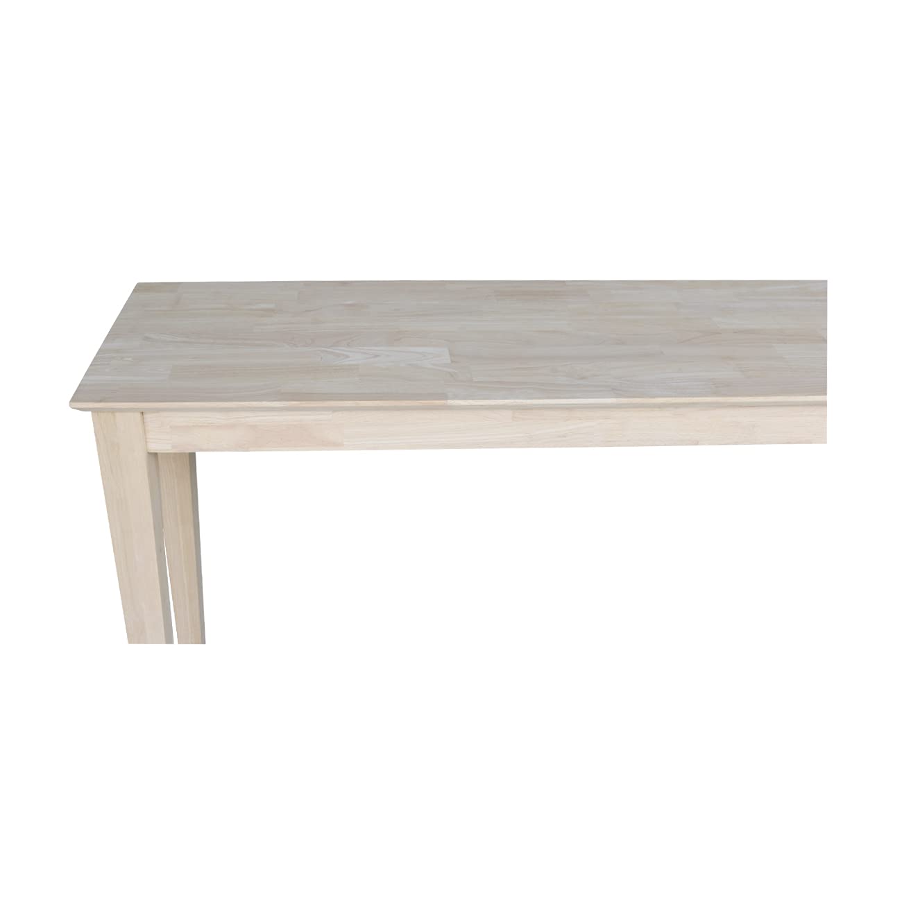 International Concepts Shaker Console Sofa Table, Entryway, 72-Inch Long, Solid Parawood, Unfinished