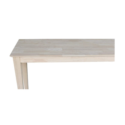 International Concepts Shaker Console Sofa Table, Entryway, 72-Inch Long, Solid Parawood, Unfinished