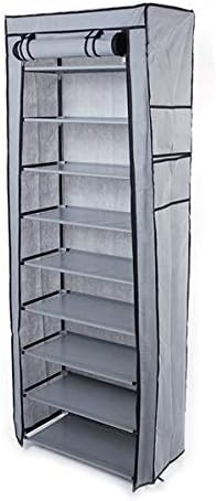 GREEF 10 30 Closet, Tier Pairs Shoe Rack with Dustproof Cover Large Shoe Storage Organizer Cabinet for Bedroom