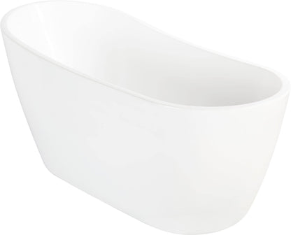 Signature Hardware 483535 Sheba 66" Acrylic Soaking Slipper Freestanding Tub with Integrated Drain and Overflow