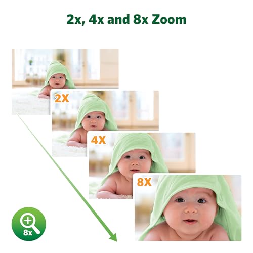 LeapFrog Color Night Vision Video Baby Monitor with 7" HD 720p Display, 360° Pan & Tilt, 8X Zoom, Night Light, Humidity & Temperature Sensor, Up to 1000ft Long Range, Secure Transmission: LF920HD